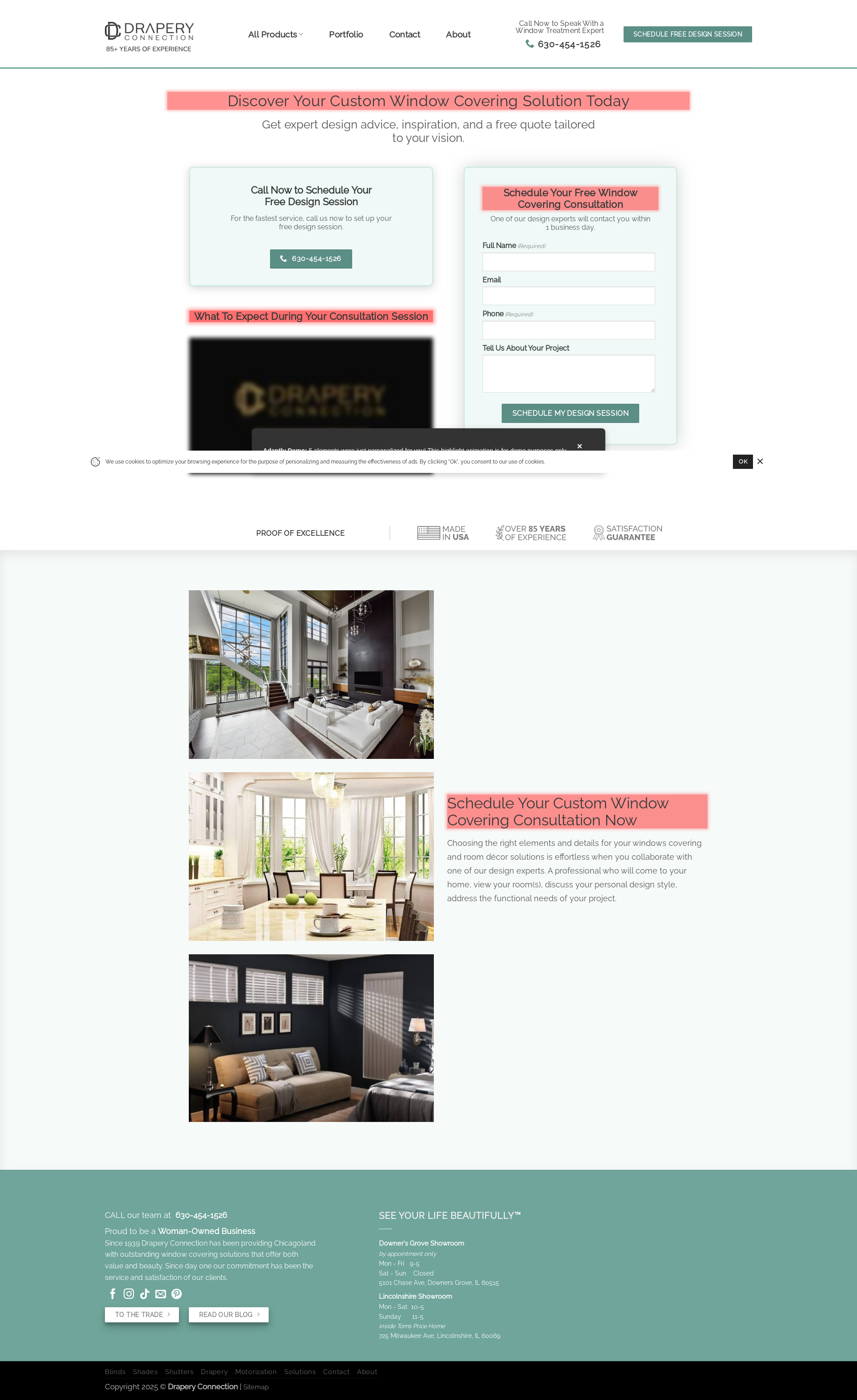 After personalization - Consultation - Custom Window Covering Solutions | Drapery Connection
