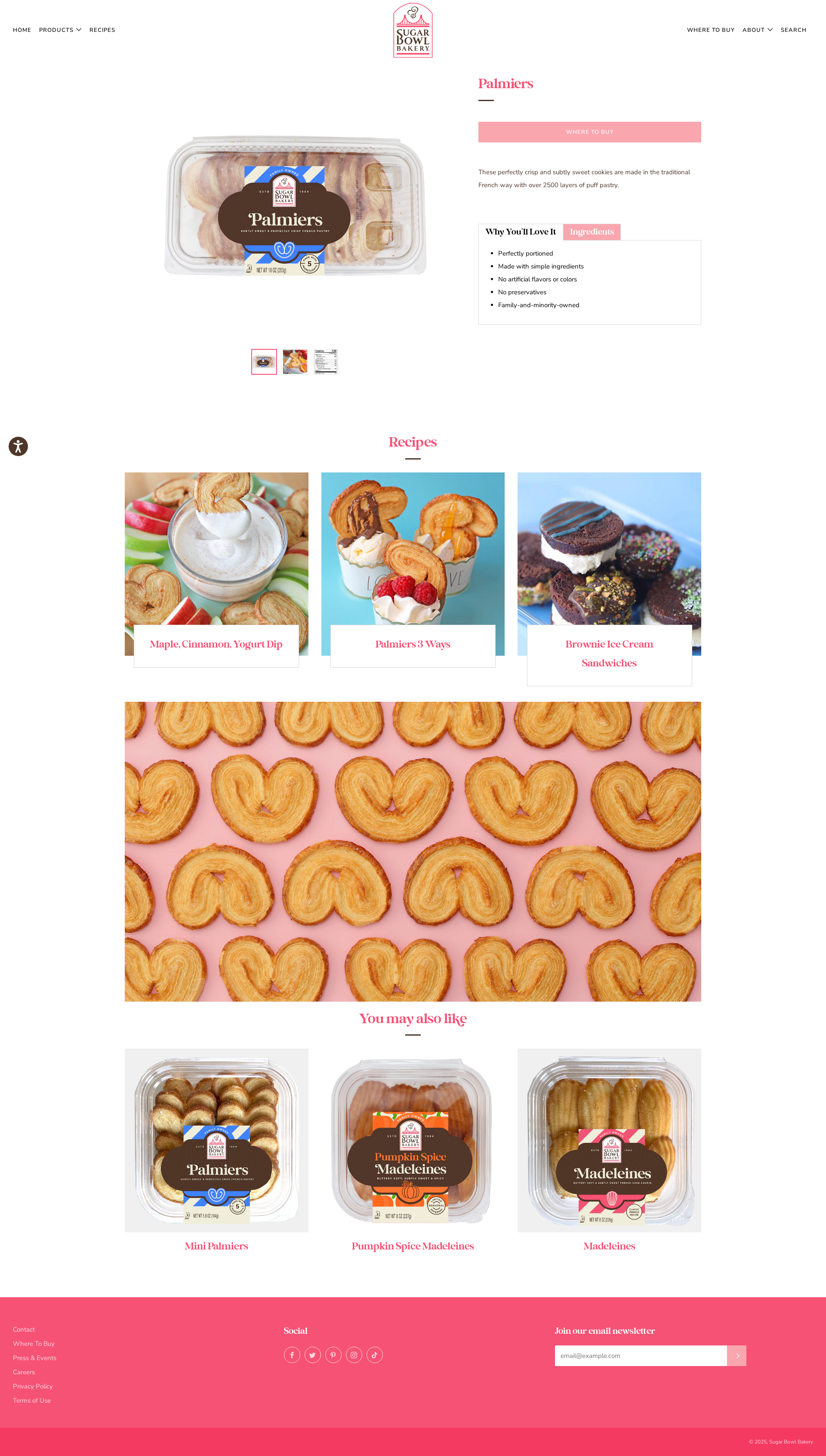Before personalization - Madeleines Product Page