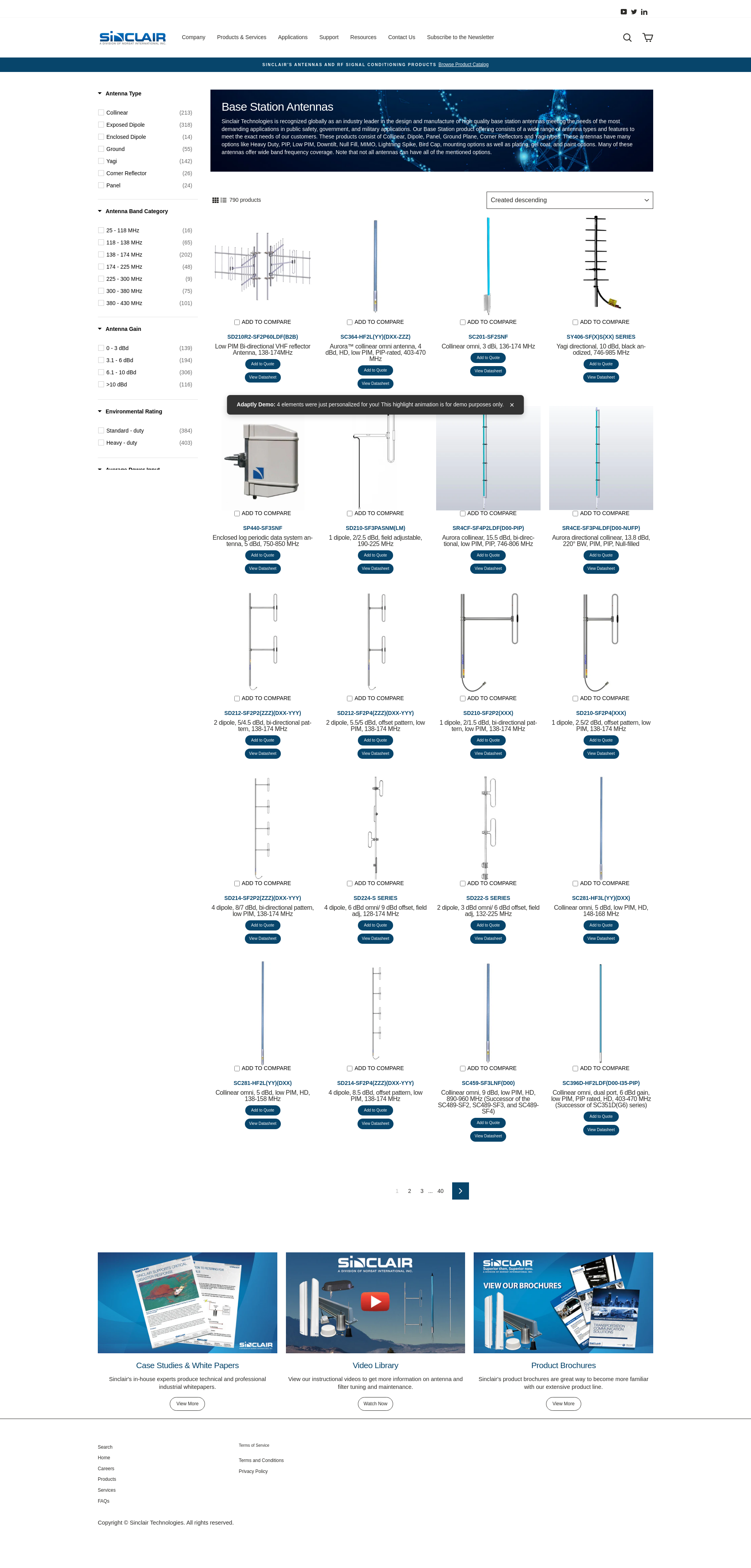 After personalization - Base Station Antennas Collection