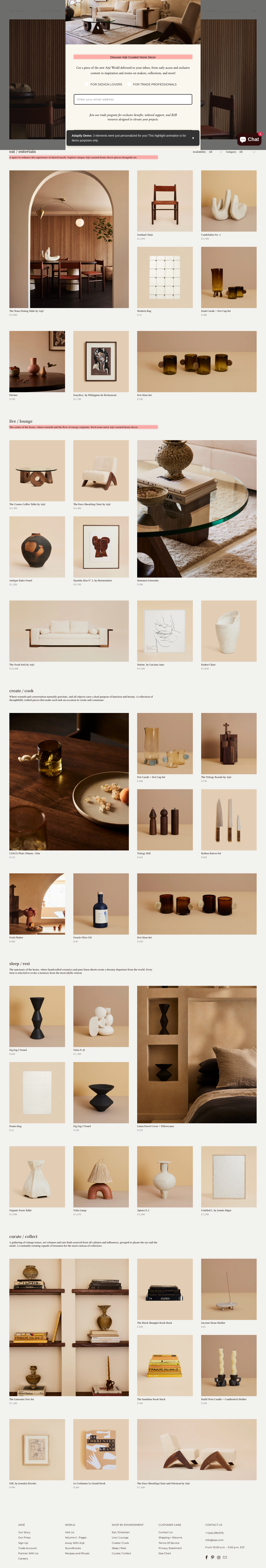 After personalization - Home - Arjé