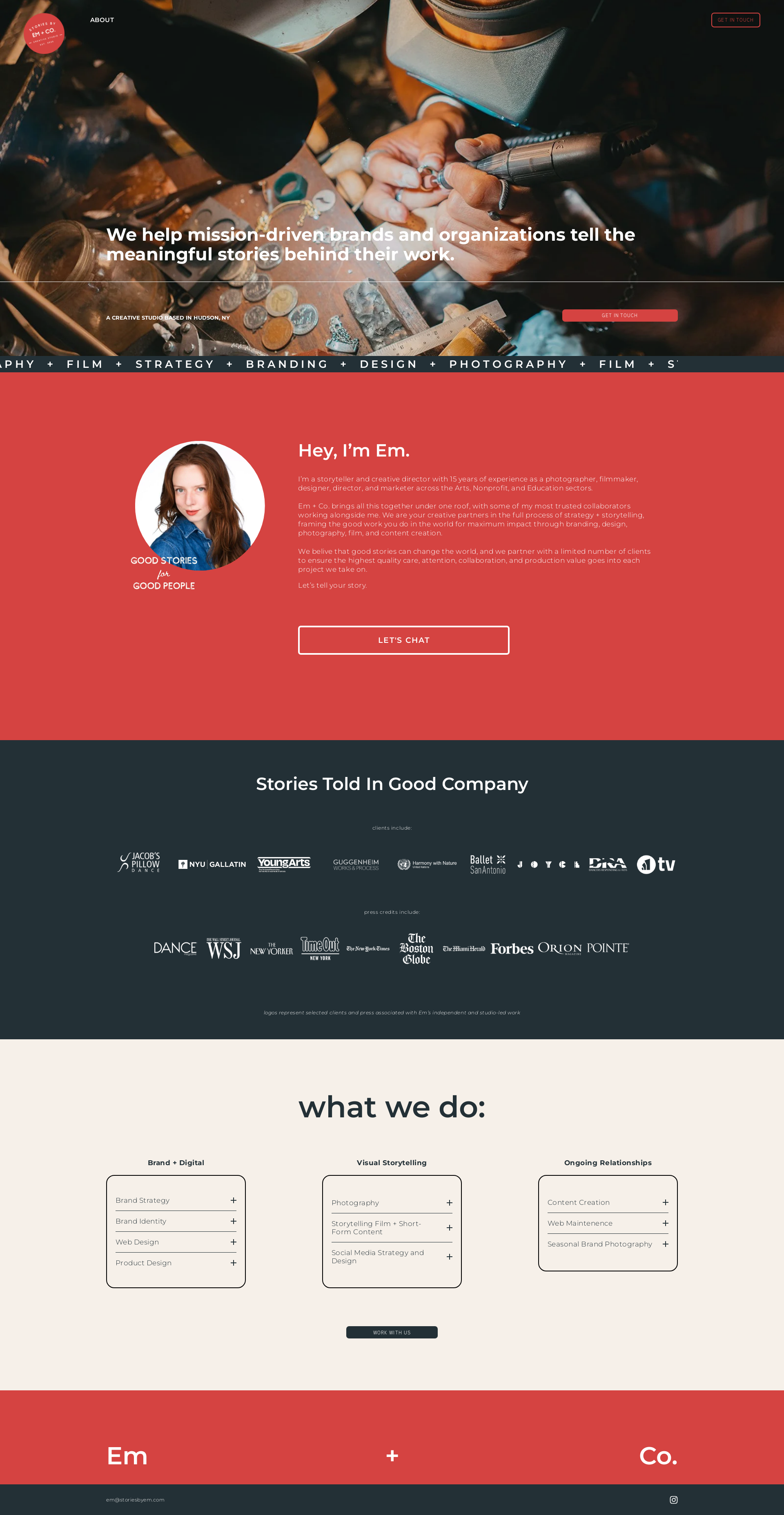 After personalization - Stories by EM Homepage