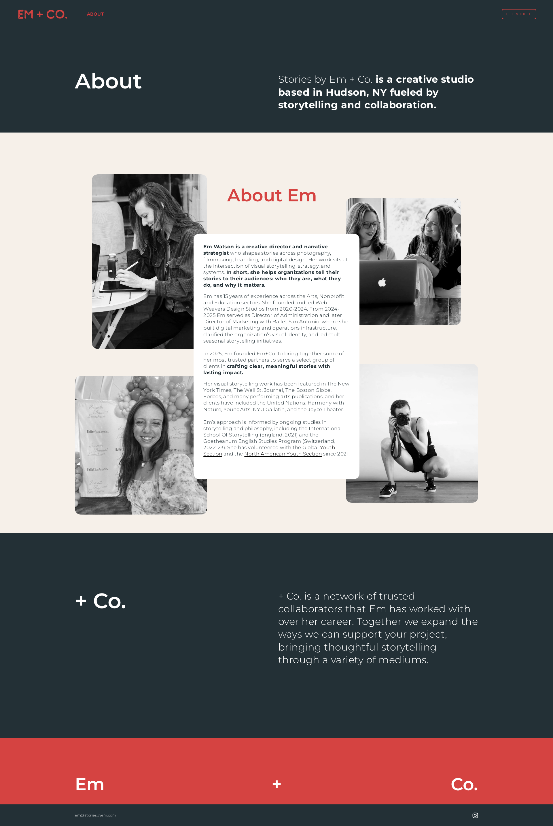 Before personalization - About Stories by EM