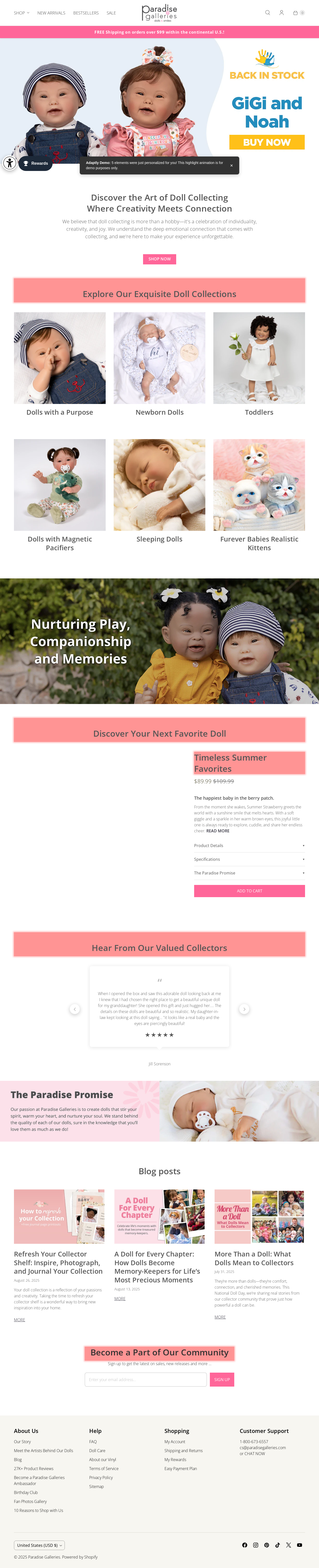 After personalization - Shop Collectible Dolls & Baby Dolls