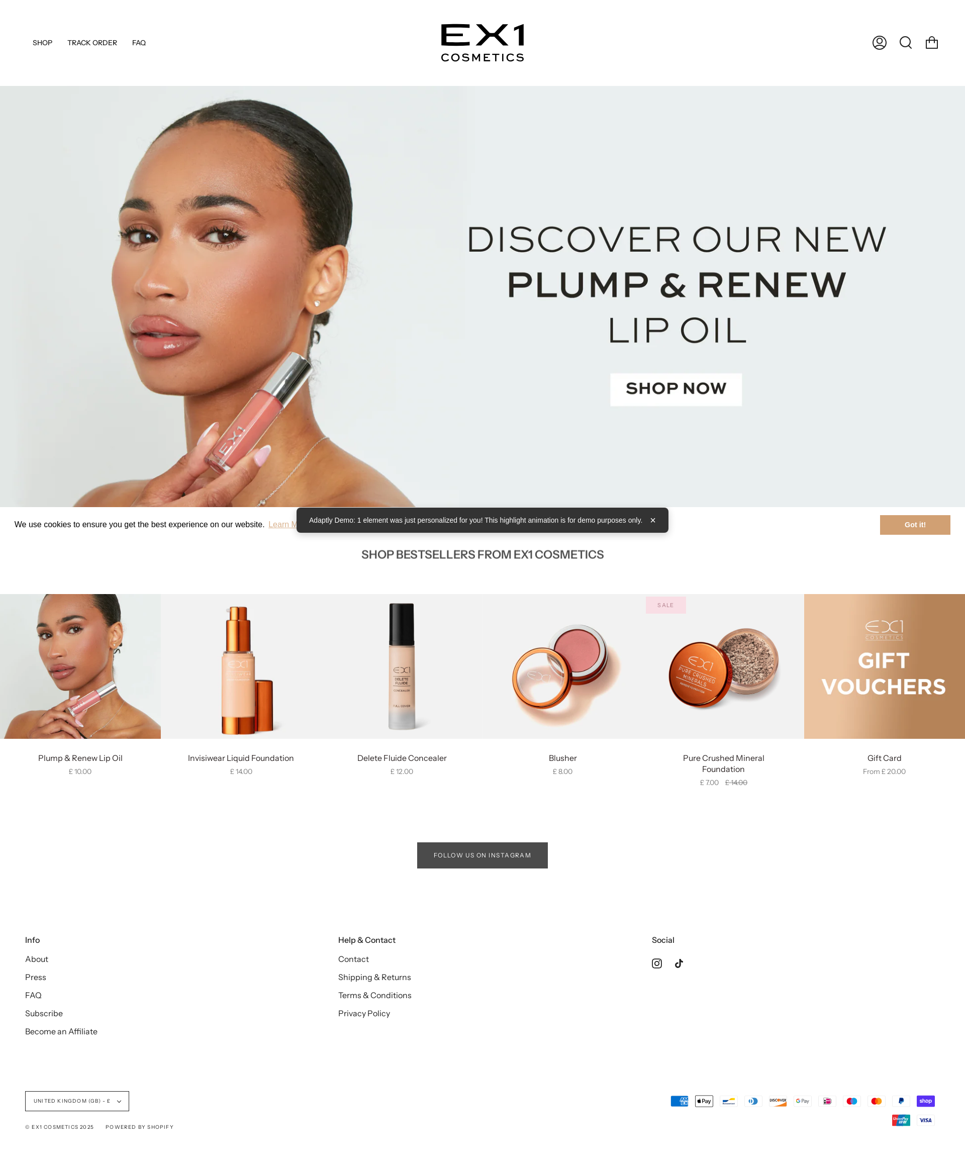 After personalization - Homepage