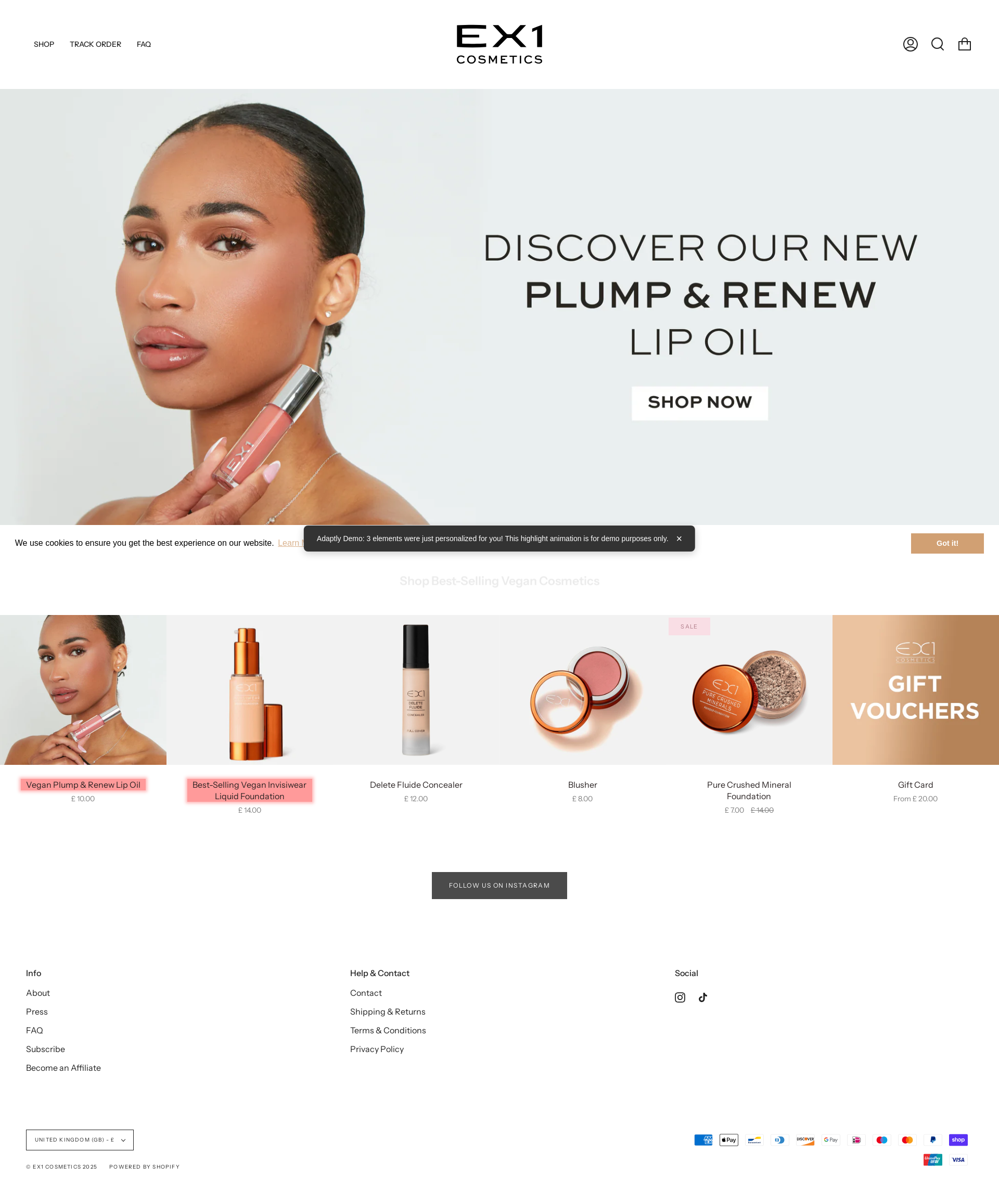 After personalization - Homepage