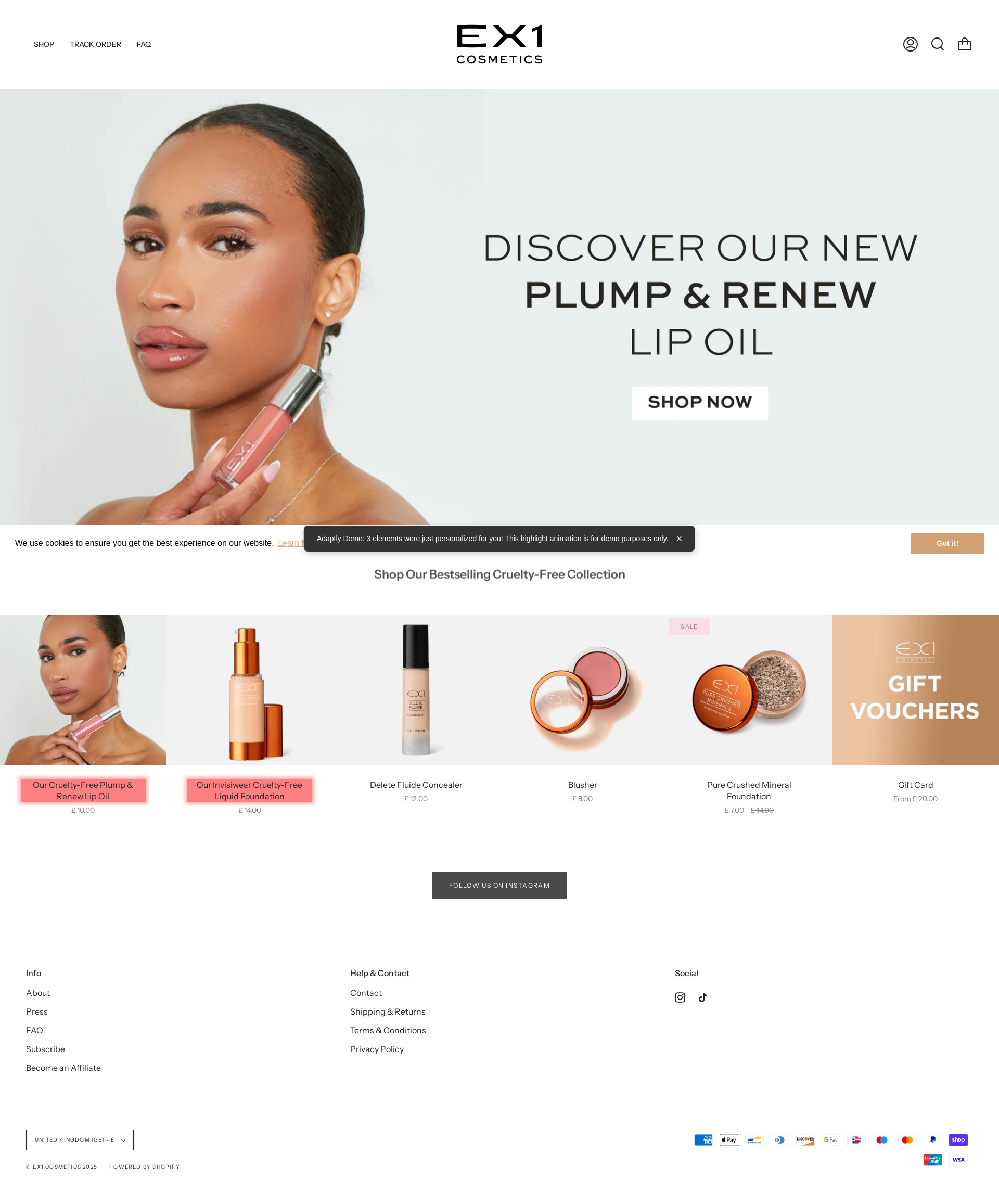 After personalization - Homepage