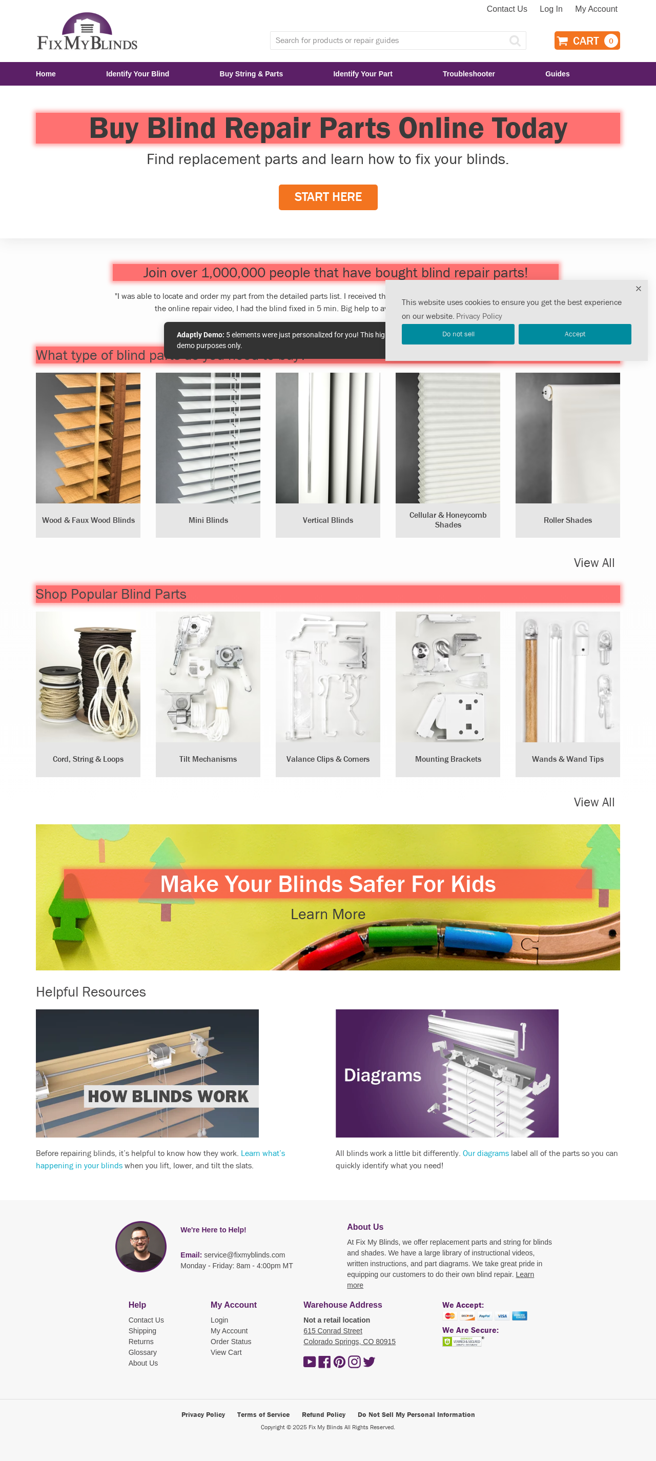 After personalization - Fix My Blinds | Do It Yourself Blind Repair