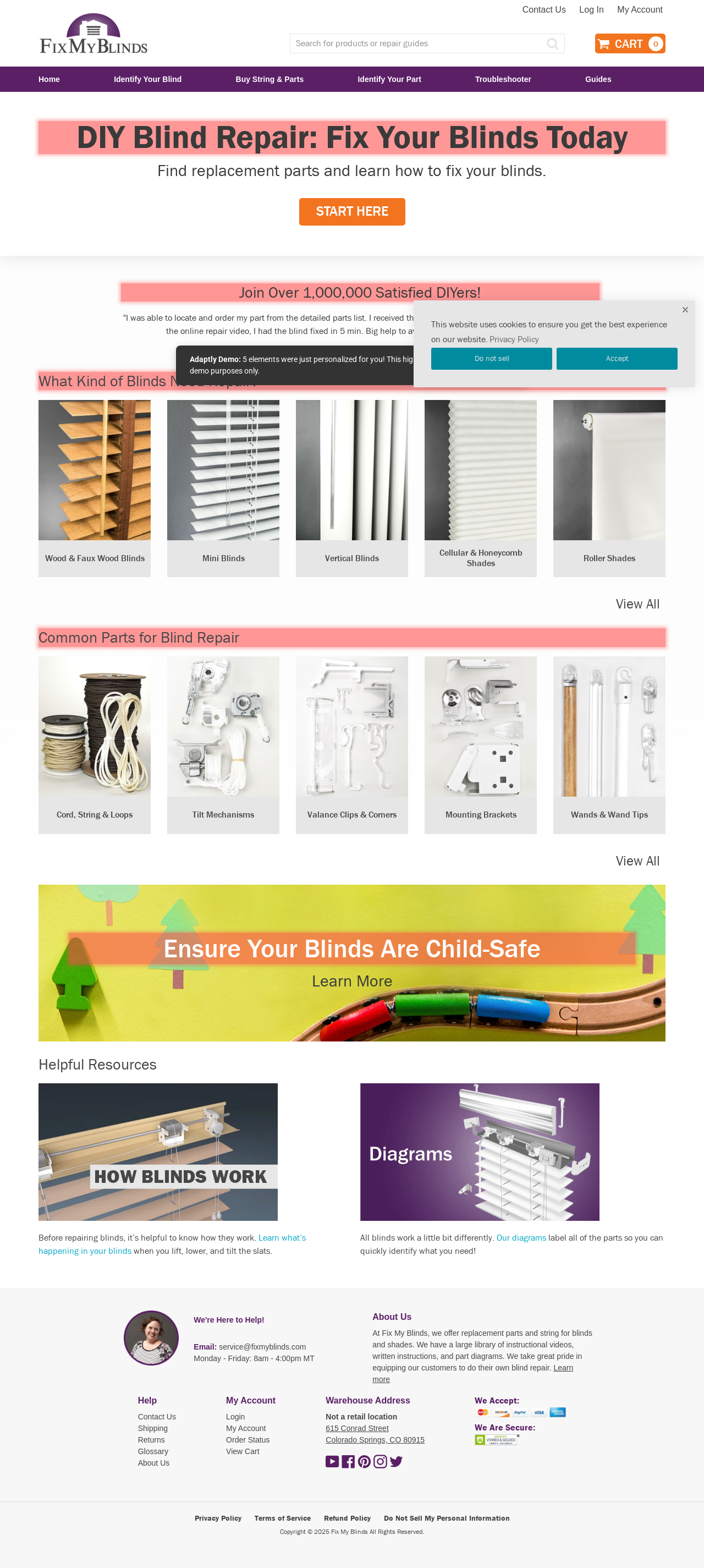After personalization - Fix My Blinds | Do It Yourself Blind Repair