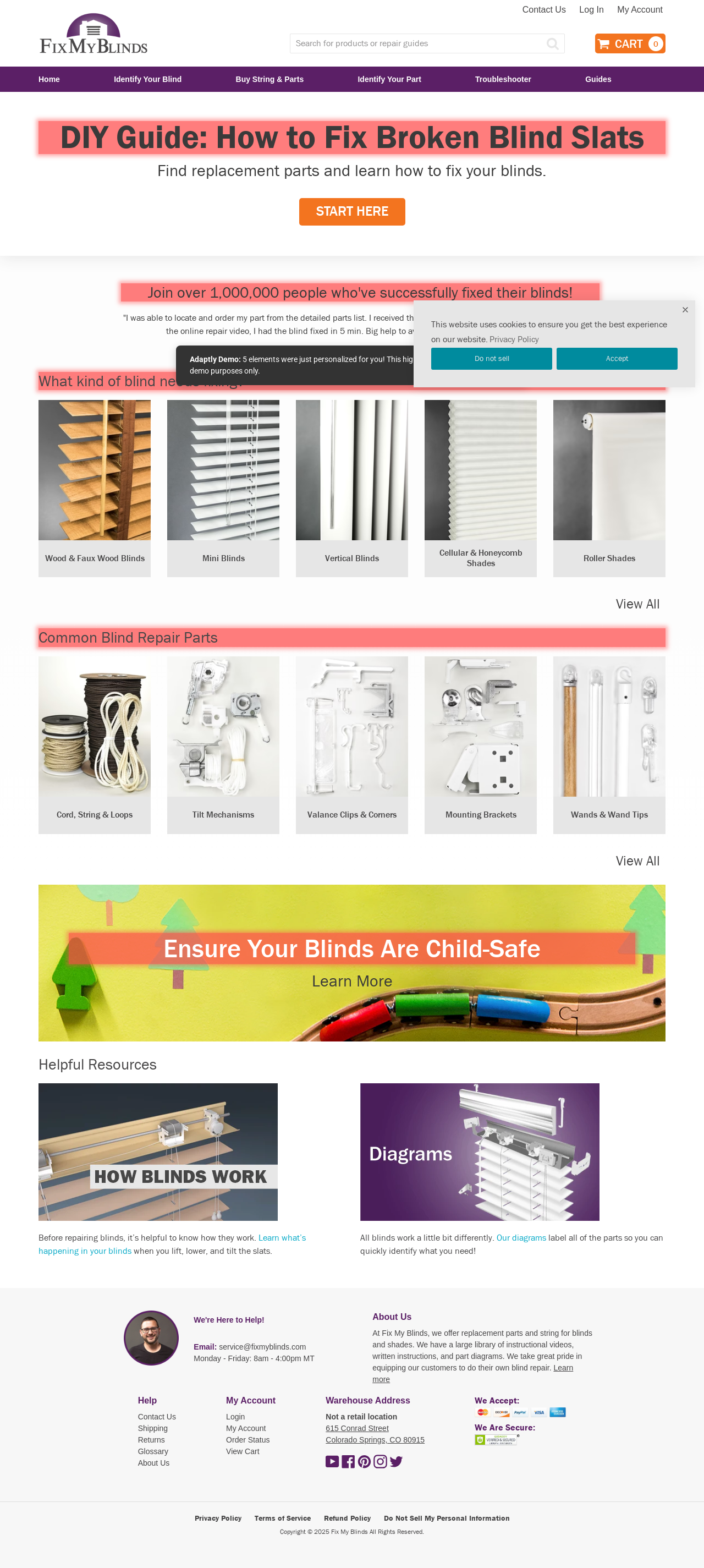 After personalization - Fix My Blinds | Do It Yourself Blind Repair